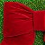 LAÇO NATALINO EM VELUDO VERMELHO 35CM - Imagem 3