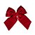 LAÇO NATALINO VELUDO CINTILANTE VERMELHO 20X25CM - Imagem 1