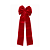 LAÇO NATALINO EM VELUDO MAX VERMELHO 50X150CM - Imagem 1