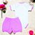 Conjunto Curto para Bebê - Coelhinha Rosa - Imagem 4