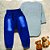Conjunto Para Bebê Urso Body Bordado Mescla E Calça Jeans - Imagem 3