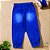 Calça Jogger Infantil Jeans Escuro - Cordão Tracejado - Imagem 3