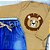 Conjunto Bebê Leãozinho Body Bege Avelã E Calça Jeans Jogger - Imagem 2