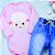Conjunto para Bebê Body e Calça Jeans Bordado Ovelha - Rosa Claro - Imagem 2