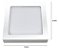 Luminária Plafon Led Sobrepor 18w 6500k BIV Quadrada Ourolux - Imagem 4