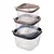 Conjunto de 3 Potes Quadrados Conect Plasútil - Imagem 2