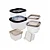 Conjunto de 6 Potes Quadrados Conect Plasútil - Imagem 1
