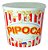Balde De Pipoca Retrô Cinema 2,1l Cor Branco Plasútil - Imagem 1