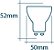 Lâmpada Led Mr16 Dicroica Bivolt 4,5w 6500k Luz Branco-frio Lorenzetti - Imagem 2