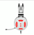 Fone de Ouvido com Microfone Gamer Lunar Branco Redragon - Imagem 2