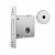 Fechadura 1004 Roseta Redonda Tetra Externa Inox Stam - Imagem 1