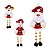Enfeite Noel Ou Boneco Perna Bolinha ATEF - Imagem 1