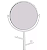 Espelho Maquiagem Dupla Face Com Suporte Lateral Moldura Branco ATEF - Imagem 4