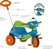 Triciclo Velobaby Passeio Pedal Azul Bandeirante - Imagem 3