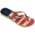 Chinelo Slim Nautical 37/38 Bege Palha Com Rosa Havaianas - Imagem 2