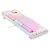 Teclado Mecanico Gamer Single Color Kumara Rosa e Branco Com Switch Marrom Redragon - Imagem 3