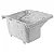 Tanque Plástico Lavar Roupa 23/40l Cor Branco Astra - Imagem 2