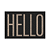 Capacho De Porta Vinílico Estampado Hello 60X40cm Uzoo - Imagem 1