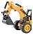 Carro Controle Remoto sem fio Escavadeira DM Toys - Imagem 1