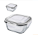 Pote Hermético Quadrado 310 ml Original Glass - Imagem 1