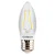 Superled Vela Filamento Fosca E27 3W BIV 6000K Ourolux - Imagem 2