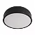 Plafon Bivolt Convexo Preto Usina Design - Imagem 1