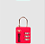 Cadeado Tsa com combinação Vermelho Sestini - Imagem 1