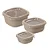 Conjunto 3 Potes Encaixaveis Com Visor Lume Plasutil - Imagem 1