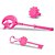 Boneca Witch Fadinha Rosa Com Tiara Varinha de Condão Chave Mágica E Anel - Bee Toys - Imagem 4
