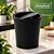 Lixeira Com Tampa Basculante 3L Preto DasPlast - Imagem 4