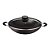 Wok Tramontina Paris em Alumínio com Rev. Interno e Externo em Antiaderente Starflon Max Chumbo com Tampa de Vidro 32 cm - Imagem 1
