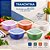 Pote Tramontina  Mix Color Variadas Com Tampa Transparente Unitário 300 ml - Imagem 2