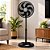 Ventilador Oscilante de Coluna Turbo 6 Pás 30cm Preto 127V Premium Ventisol - Imagem 5