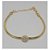 Pulseira Folheada a Ouro 18K Design Pedra Brilhante - Imagem 1