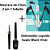 Kit Máscara de Cílios 2 Em 1 da Febella  + Delineador Líquido Super Black Vivai 2182 - Imagem 1