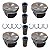 Pistão e Anel Audi Volkswagen Jetta Tiguan Passat Golf A3 A4 A5 Q3 Q5 Tsi Tfsi 2.0 16v STD - 06H107065DD, 06H107065DM, 06H107065DN, 06L107065K, 06L107065P, 06L107065BR - Imagem 2