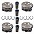 Pistão e Anel Audi Volkswagen Jetta Tiguan Passat Golf A3 A4 A5 Q3 Q5 Tsi Tfsi 2.0 16v 0,50 - 06H107065DD, 06H107065DM, 06H107065DN, 06L107065K, 06L107065P, 06L107065BR - Imagem 1