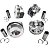 Pistão e Anel Audi Volkswagen Jetta Tiguan Passat Golf A3 A4 A5 Q3 Q5 Tsi Tfsi 2.0 16v 0,50 - 06H107065DD, 06H107065DM, 06H107065DN, 06L107065K, 06L107065P, 06L107065BR - Imagem 3