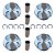 Pistão e Anel Mini Cooper Citroen Peugeot N12 N16 1.6 16V 0,50 -  11257589348 - Imagem 3