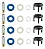 Kit Reparo Oring Bico Injetor Volkswagen Audi Jetta Tiguan Passat Golf A3 A4 A5 Q3 Q5 TT 2.0 16v Tsi Tfsi - Imagem 1