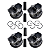 Pistao E Anel Std Land Rover Jaguar Aj200 Gasolina 2016/ (Jogo) - Lr104725 - Imagem 2