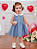 Vestido Casual Infantil Feminino com Gola Peter Pan - Imagem 3
