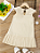 Vestido Com Colarinho Peter-pan E Bainha Plissada Para Jovem Menina - Imagem 2