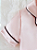 Conjunto de Pijama de Camisa e Shorts de seda Infantil Rosa - Imagem 3