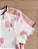 Conjunto de pijama infantil para menina com 4 peças para uso em casa no verão. Confortável, frisado, com gola redonda, mangas curtas, shorts - Imagem 3