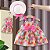 Vestido Infantil Menina Doce Criança Roupa Pendurado Cinta Flor Impressão Gran - Imagem 2