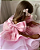 Vestidos de menina de flor rosa personalizados para festa de luxo - Imagem 2