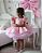 Vestidos de menina de flor rosa personalizados para festa de luxo - Imagem 3