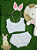 Kit 3 Peças Calcinha De Renda Com Pompom + Top Regata + Tiara De Orelha Coelhinha da Páscoa - Imagem 1