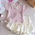Conjunto Infantil Rosé com Renda – Blusinha Canelada + Shorts Bloom - Imagem 1